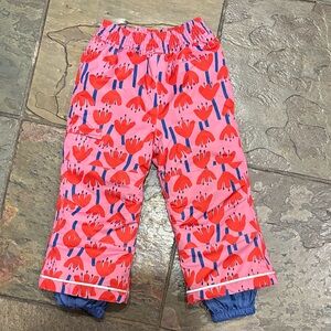 Hanna Andersson lnsumtaed snow pants - sunset tulip like new - size 4